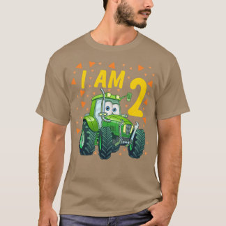T-shirt Enfants Tracteur 2e anniversaire fils agriculteur 