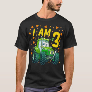 T-shirt Enfants Tractor 3e anniversaire fils fermier 3 ans
