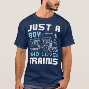 T-shirt Enfants Train Anniversaire Juste un garçon qui aim