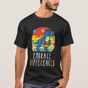 T-shirt Enfants Trex Dino Embrasser les Différences Tout-P