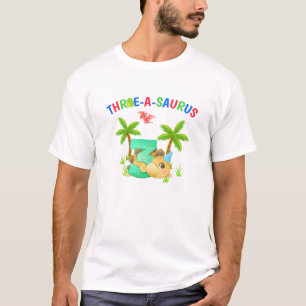 T-shirt Enfants Trois-A-Saurus 3Ème L'Anniversaire Garçon