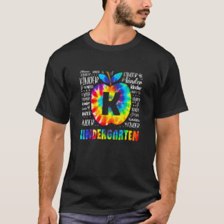T-shirt Enfants Typographie de maternelle Tie Dye Retour à