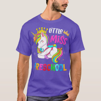 T-shirt Enfants Unicorn Little Miss Étudiants préscolaires