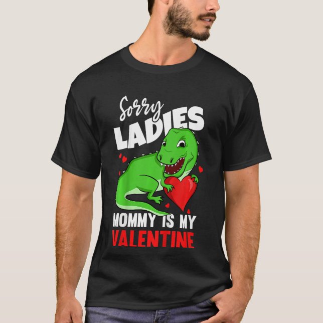T-shirt Enfants Valentines Jour Maman Est Mon Valentine Re (Devant)