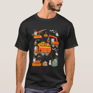 T-shirt Enfants Véhicule de construction Halloween Crane T