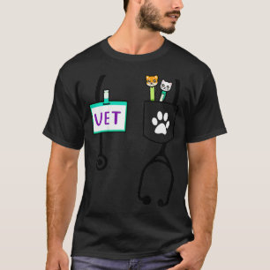 T-shirt Enfants Vétérinaire Costume Cadeaux Garçons Filles