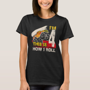 T-shirt Enfants Voici comment je roule Monster Truck 4e an