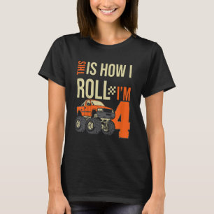 T-shirt Enfants Voici comment je roule Monster Truck 4e an