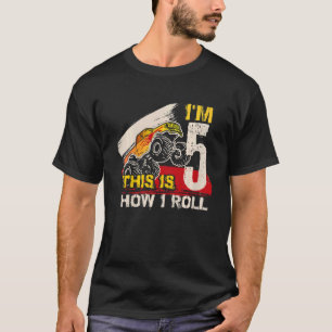 T-shirt Enfants Voici comment je roule Monster Truck 5e an