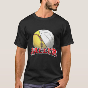 T-shirt Enfants Volleyball softball mignonne Jeune Cool fi