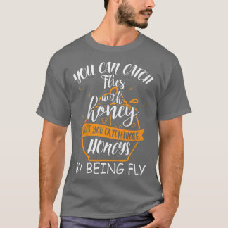 T-shirt Enfants Vous Pouvez Attraper Des Mouches Avec Du M
