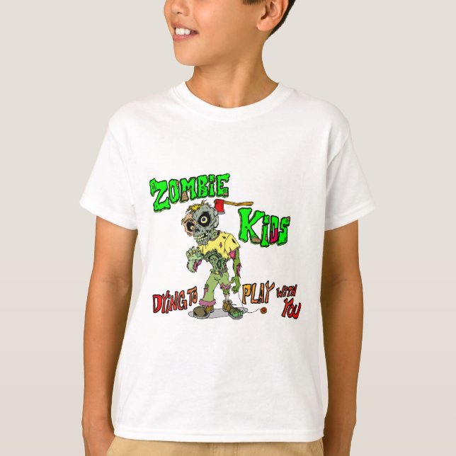 T-shirt Enfants Zombie (Devant)