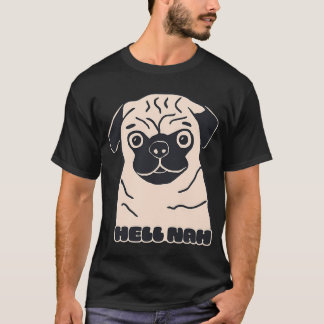 T-shirt Enfer non pug chien