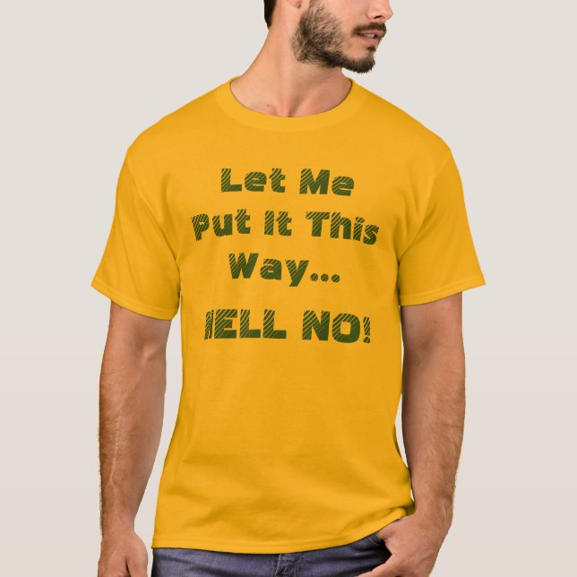 T-shirt Enfer Pas Drôle À Dire, Amusant Humoristique (Devant)