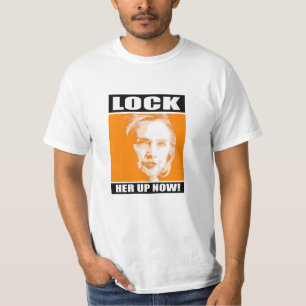T-shirt Enfermez-la maintenant - - Anti-Hillary -