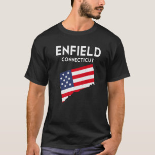 T-shirt Enfield Connecticut USA State America Travel Conne