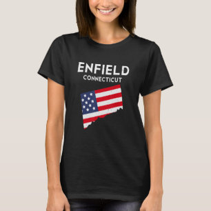 T-shirt Enfield Connecticut USA State America Travel Conne