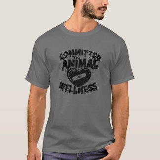 T-shirt Engagé pour le bien-être animal Vétérinaire