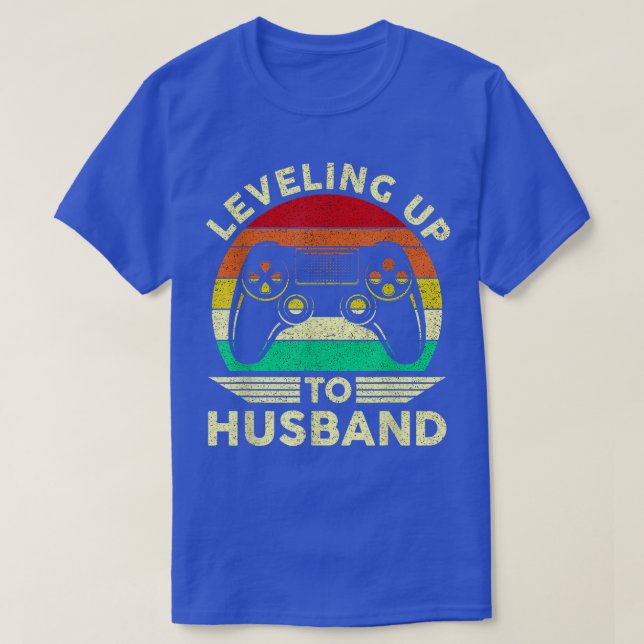 T-shirt Engagement Homme Joueur Mariage Époux Amélioration (Design devant)