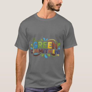 T-shirt Engagement vert