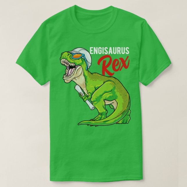 T-shirt Engisaurus Rex Ingénieur Dinosaur T Rex Ingénierie (Design devant)