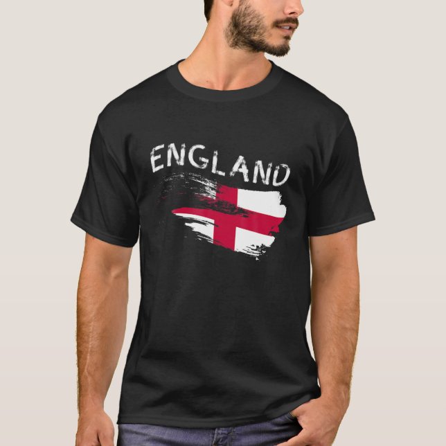 T-shirt England Football Fan English Futbol Squad Britain (Devant)