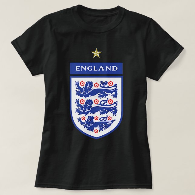 T-shirt england lionesses football 2022 Trois héraldique L (Design devant)