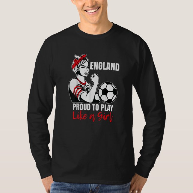 T-shirt England Womens Football Kit for Girls & Female Soc (Devant)