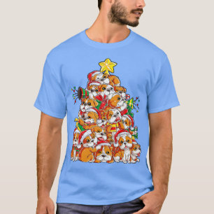 T-shirt English Bulldog Christmas Tree Dog Santa Xmas Boys