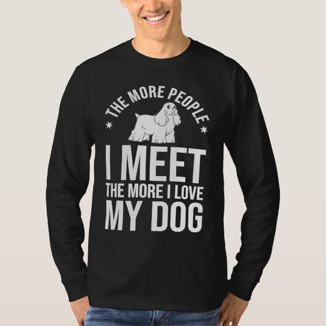 T-shirt English Cocker Spaniel Dog  Puppies Owner Lover (Devant)