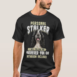 T-shirt English Cocker Spaniel Harceleur Personnel Je Suiv