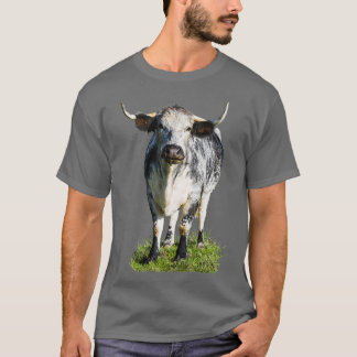 T-shirt English Longhorn Cow 