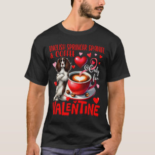 T-shirt English Springer Spaniel Et Café Uniquement Pour V