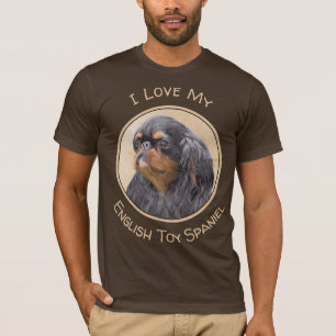 T-shirt English Toy Spaniel Peinture Animal Art original