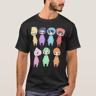 T-shirt ENHYPEN - Chambre 5 tenues de fruits Premium Scoop