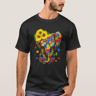 T-shirt Énigme d'amour d'éléphant Drôle de tenue de sensib