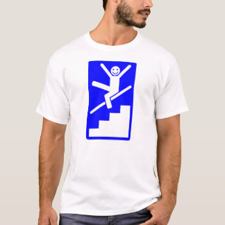 T-shirt Enjoy glissant en bas des rampes