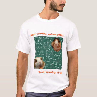 T-shirt Enkel T-shirt, Vit T Shirts Marsvin Guinea pig