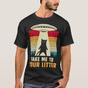 T-shirt Enlèvement Alien UFO Cat Je Veux Croire OVNI 1