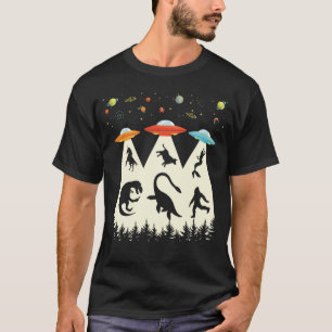 T-shirt Enlèvement d'Alien T-Rex Loch Ness Bigfoot Drôle