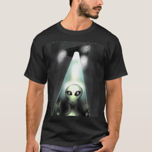 T-shirt Enlèvement d'Aliens par le triangle Ufo