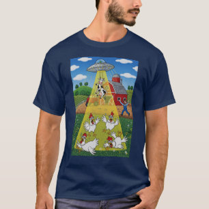 T-shirt Enlèvement d'Aliens sur la ferme