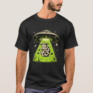 T-shirt Enlèvement de vache extraterrestre Weirdcore Surré
