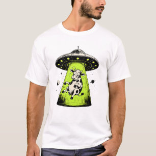 T-shirt Enlèvement de vache extraterrestre Weirdcore Surré