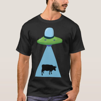 T-shirt Enlèvement drôle de vache Ufo