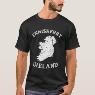 T-shirt Enniskerry Wicklow Irlande Carte Hurling gaélique