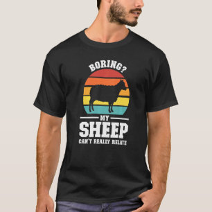 T-shirt Ennuyer mes moutons ne peut pas vraiment lier l'él