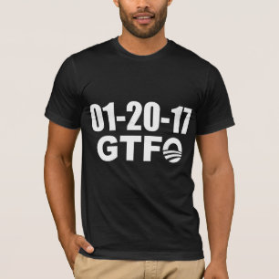 T-shirt Énonciation drôle : Le jour passé d'Obama - GTFO