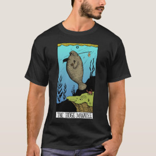 T-shirt énorme d'obscurité du lamantin des hommes