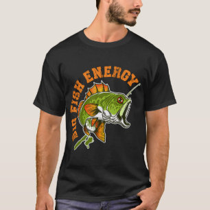 T-shirt Énormes compétences de pêche drôles d'énergie de p